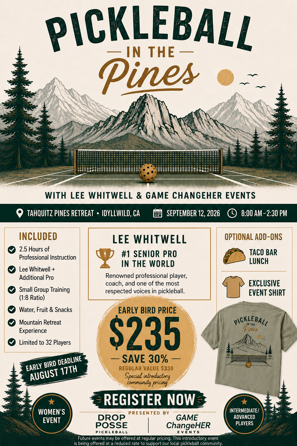 Pickleball in the Pines
